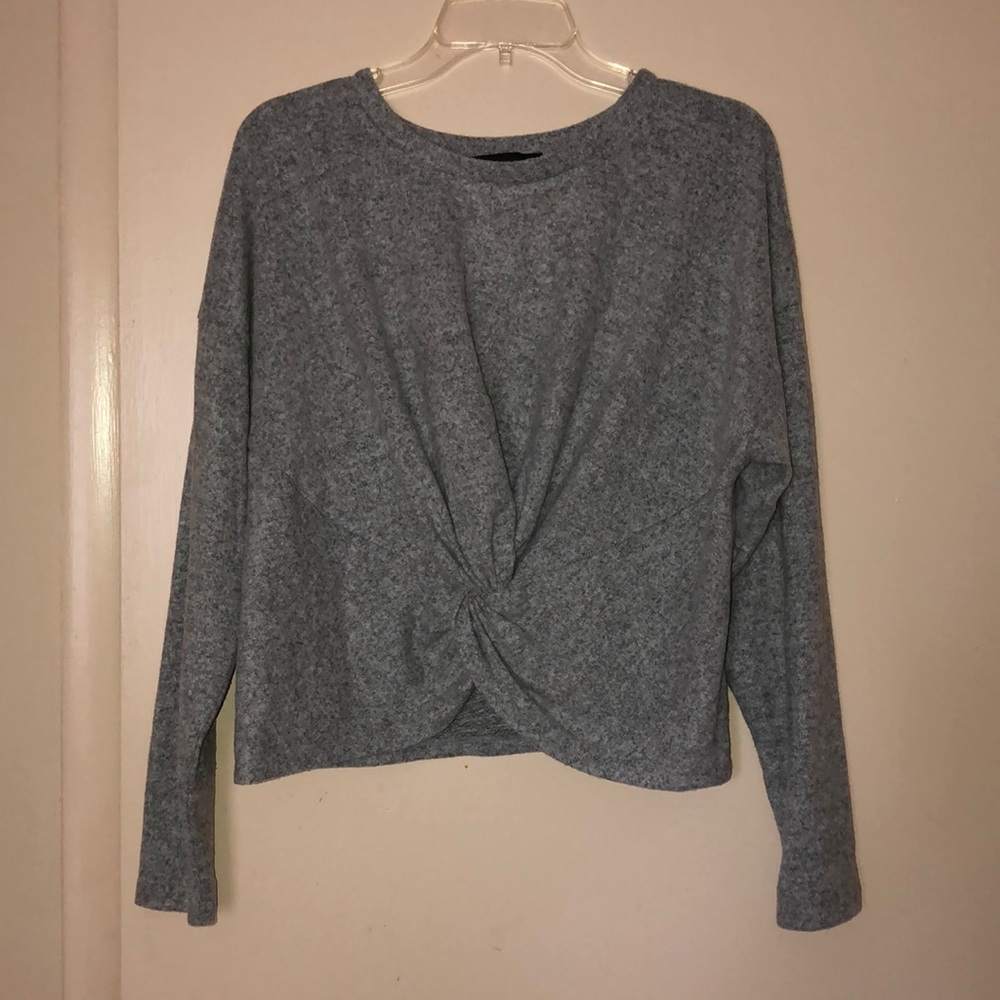 Heather Grey Twist Shirt